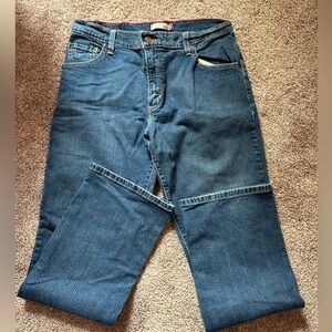 Levi's 550 women's 12 M tapered classic relaxed denim blue jeans